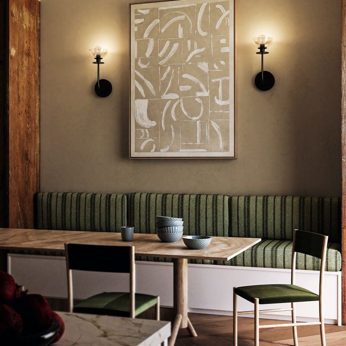 Sylvia 1 lt Wall Light - Matte Black