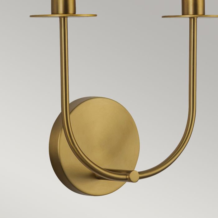 Sylvia 2 lt Wall Light - Brushed Gold