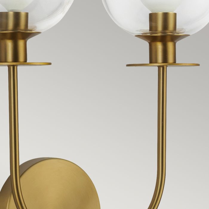 Sylvia 2 lt Wall Light - Brushed Gold