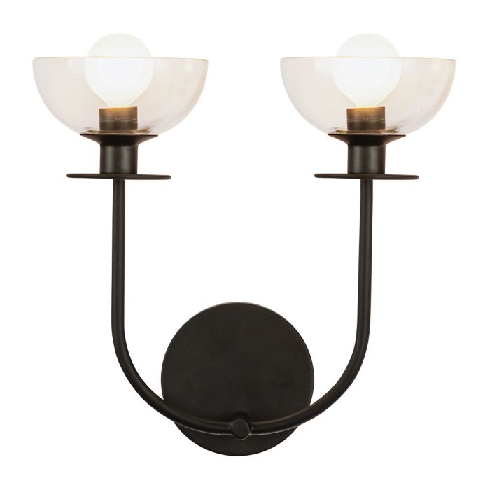 Sylvia 2 lt Wall Light - Matte Black