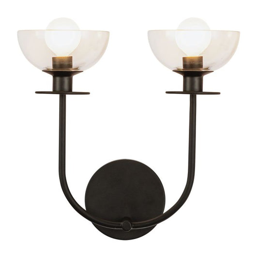 Sylvia 2 lt Wall Light - Matte Black