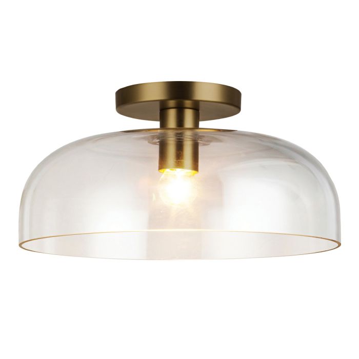 Sylvia 1 lt Semi Flush - Brushed Gold