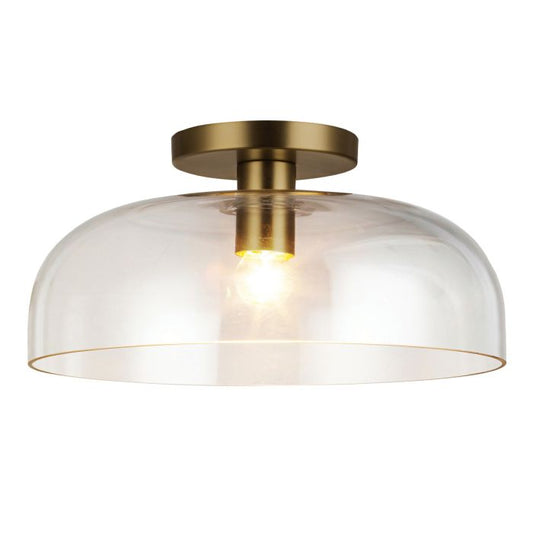 Sylvia 1 lt Semi Flush - Brushed Gold