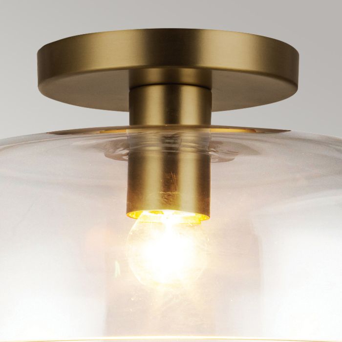 Sylvia 1 lt Semi Flush - Brushed Gold