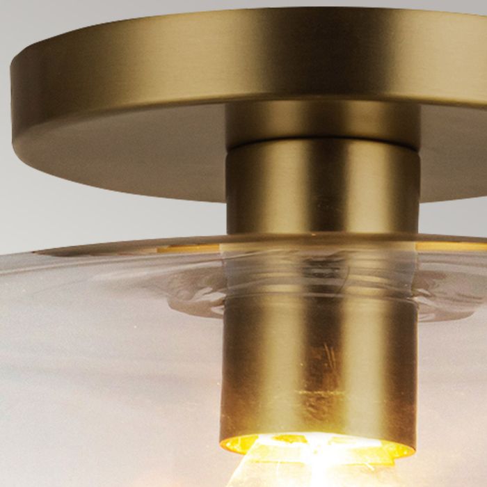 Sylvia 1 lt Semi Flush - Brushed Gold