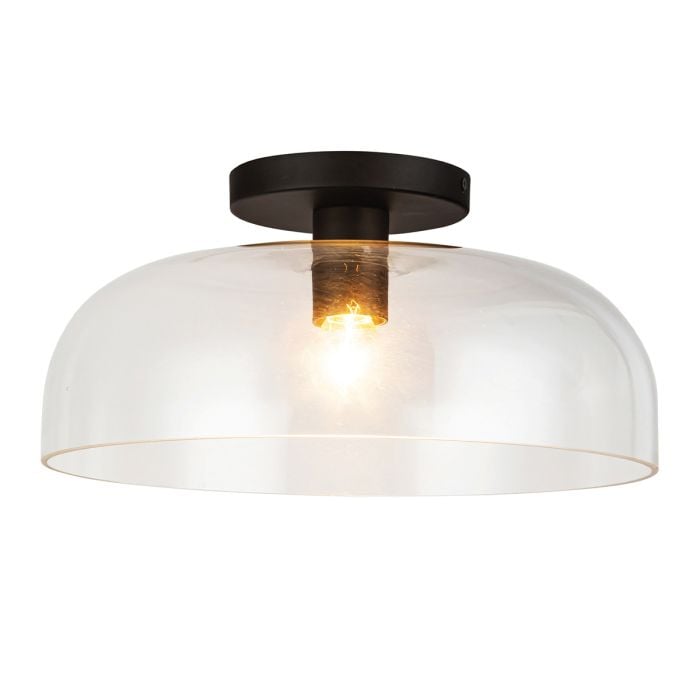 Sylvia 1 lt Semi Flush - Matte Black
