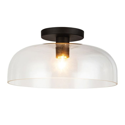 Sylvia 1 lt Semi Flush - Matte Black