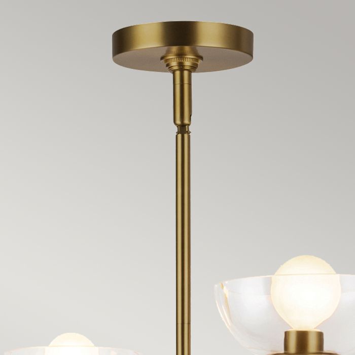 Sylvia 4 lt Chandelier - Brushed Gold