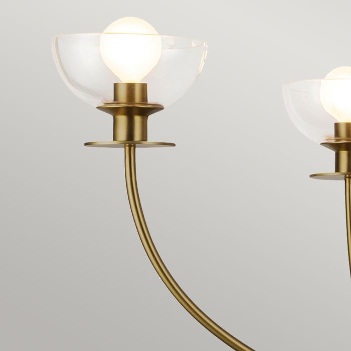 Sylvia 4 lt Chandelier - Brushed Gold