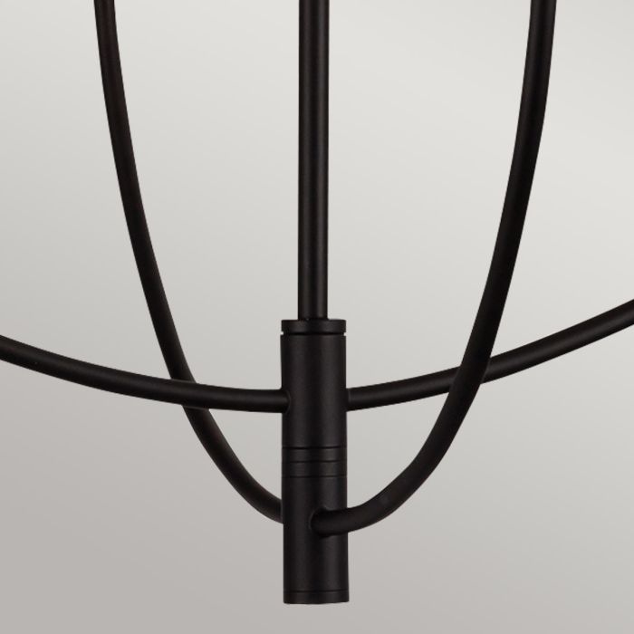 Sylvia 4 lt Chandelier - Matte Black