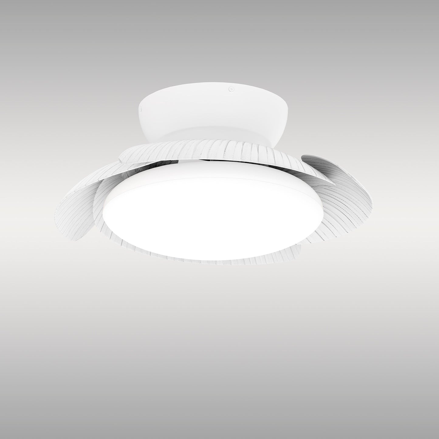 Aloha 45W LED Dimmable Ceiling Light With Built-In 30W DC Reversible Fan, White, 3500lm, 5yrs Warranty by Mantra