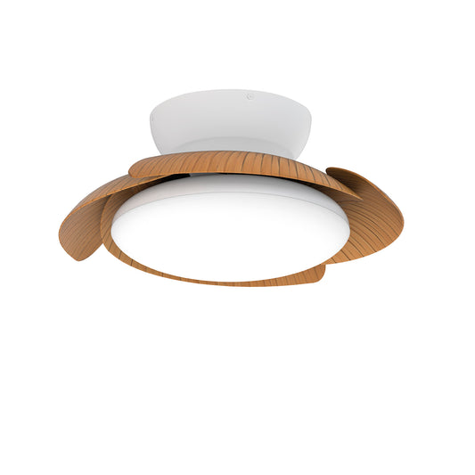 Aloha 45W LED Dimmable Ceiling Light With Built-In 30W DC Reversible Fan, Wood, 3500lm, 5yrs Warranty by Mantra