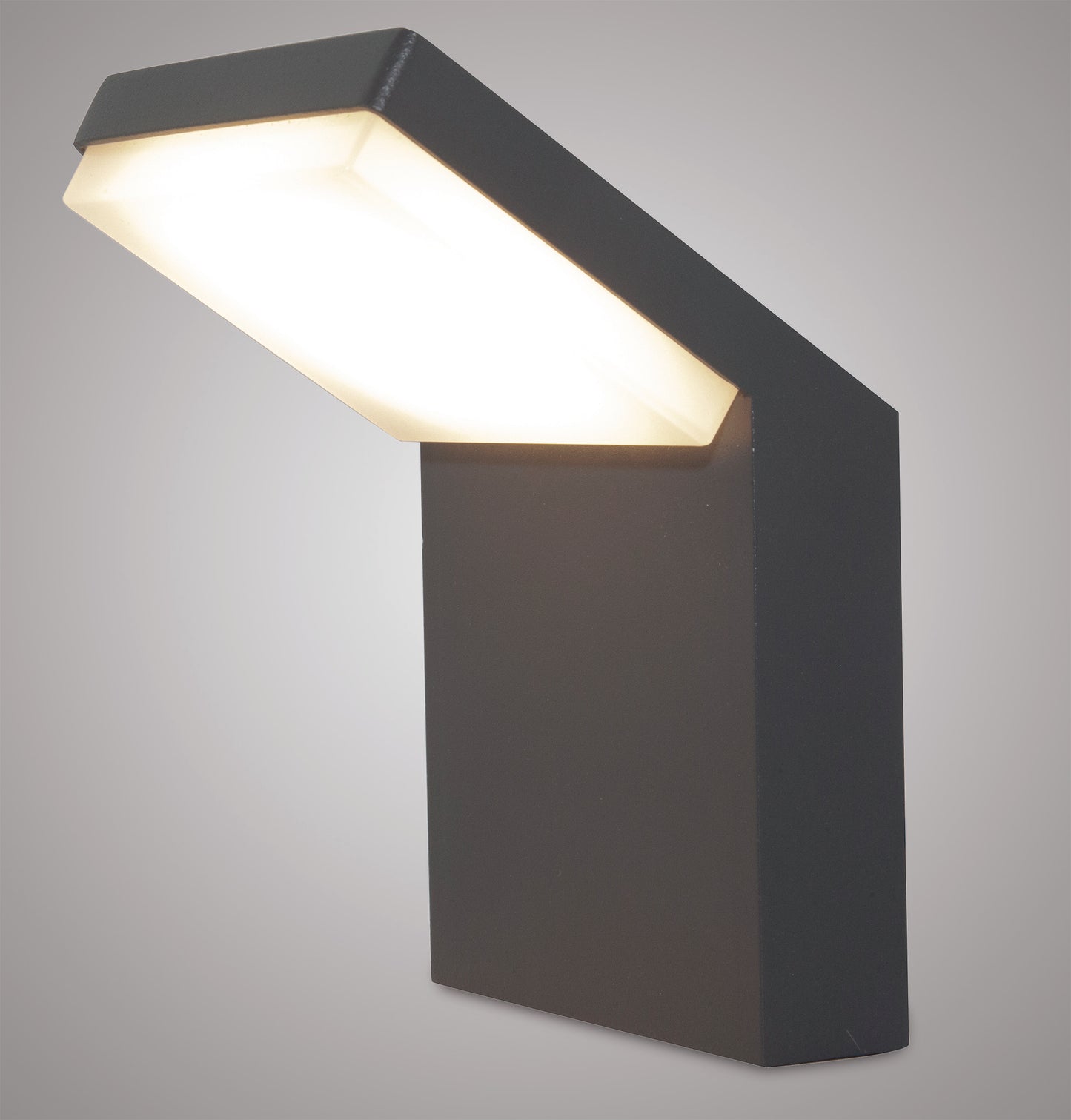 Alpine Wall Lamp, 6W LED, 3000K, 510lm, IP65, Anthracite, 3yrs Warranty by Mantra