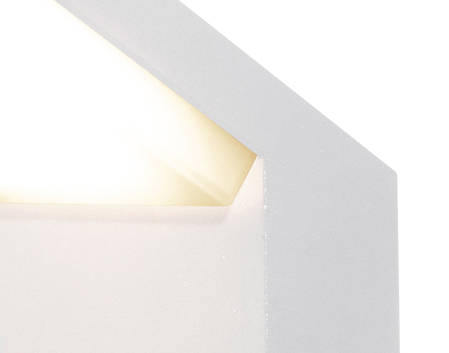 Alpine Wall Lamp, 6W LED, 3000K, 510lm, IP65, White, 3yrs Warranty by Mantra