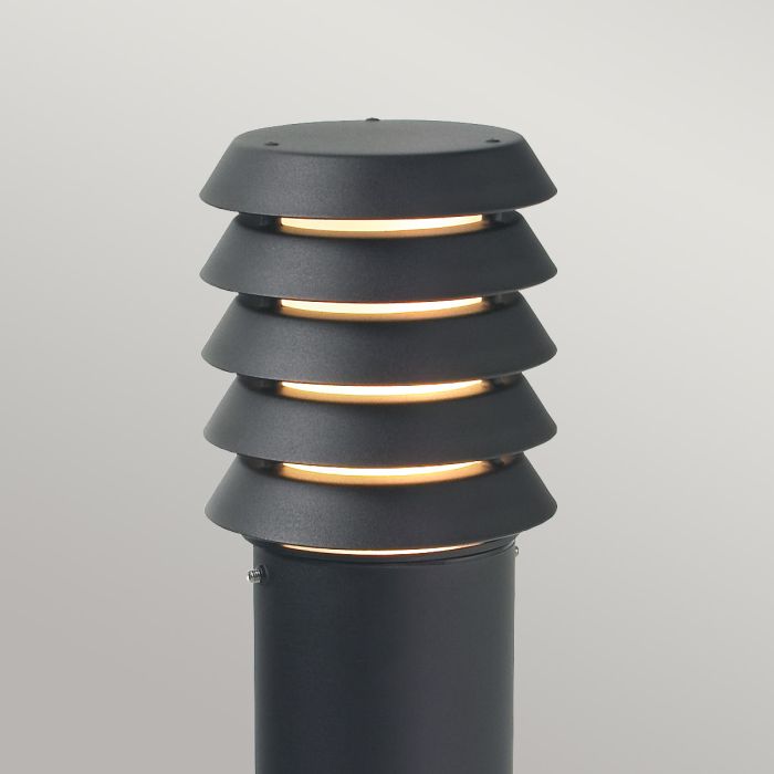 Alta 1 Light Large Bollard - Black