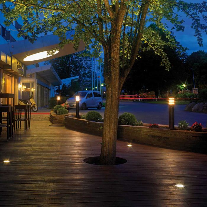 Alta 1 Light Large Bollard - Black