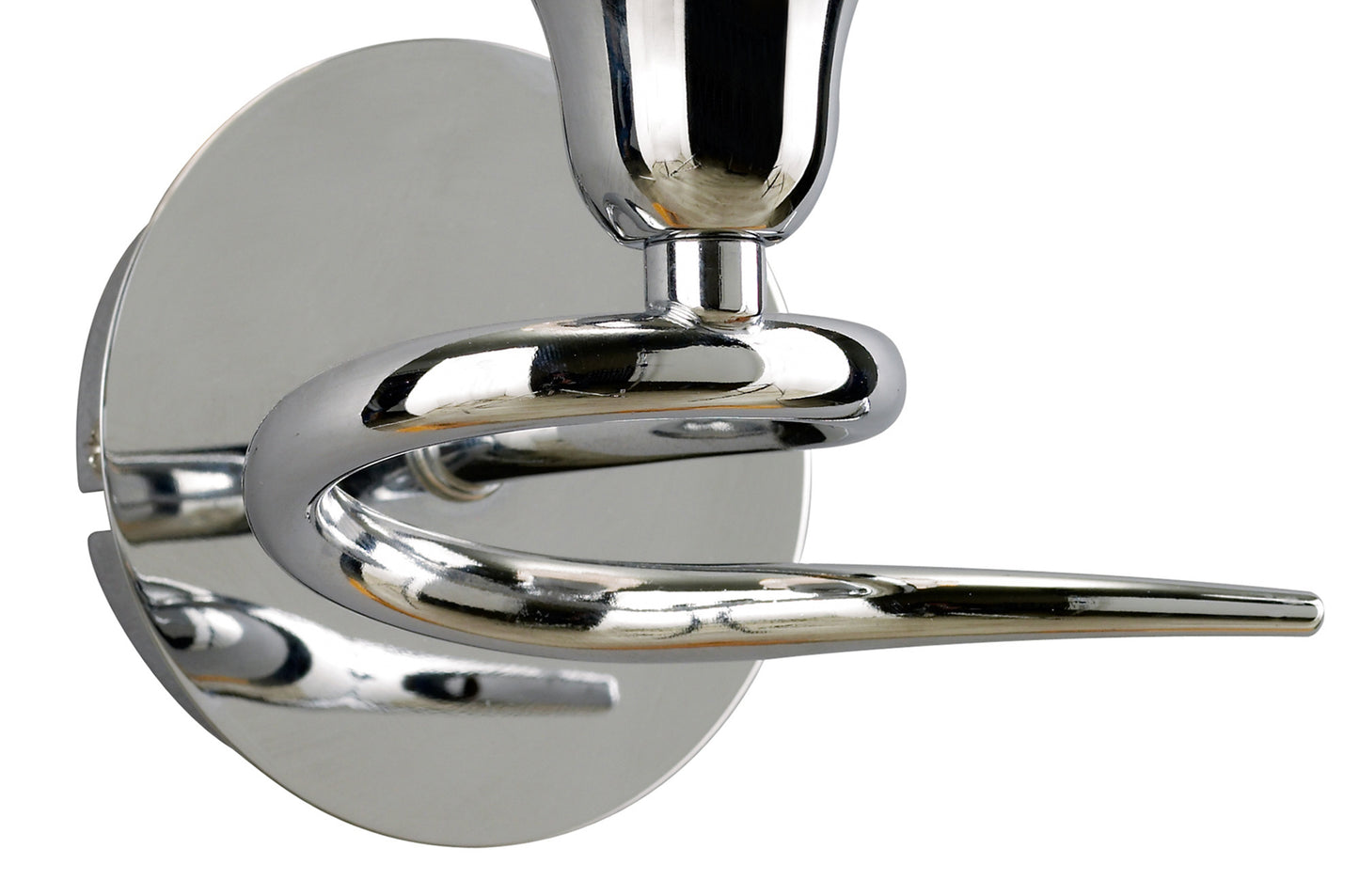 Amel Wall Lamp Switched 1 Light L1/SGU10, Polished Chrome, CFL Lamps INCLUDED by Mantra