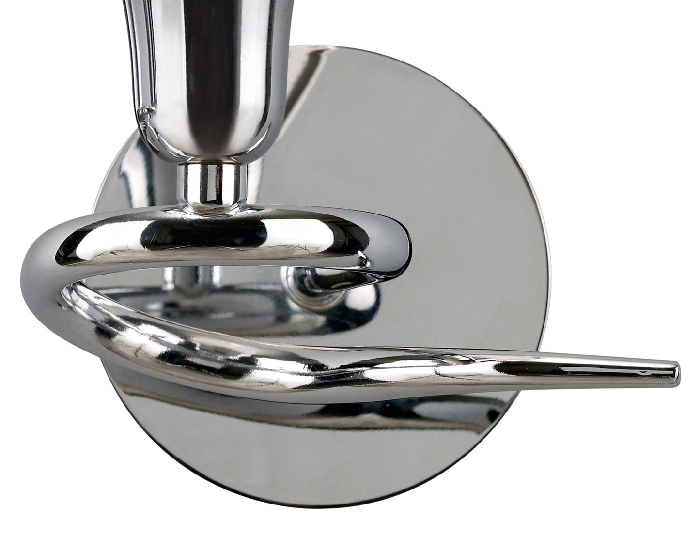 Amel Wall Lamp Switched 1 Light L1/SGU10, Polished Chrome, CFL Lamps INCLUDED by Mantra