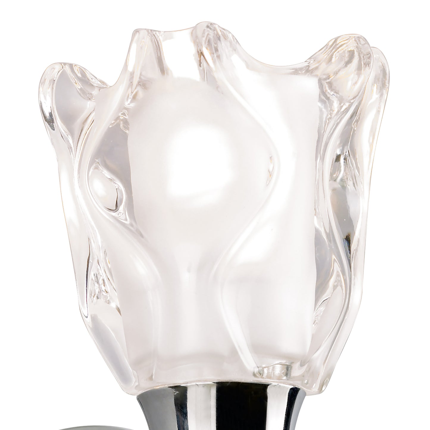 Amel Wall Lamp Switched 1 Light L1/SGU10, Polished Chrome, CFL Lamps INCLUDED by Mantra