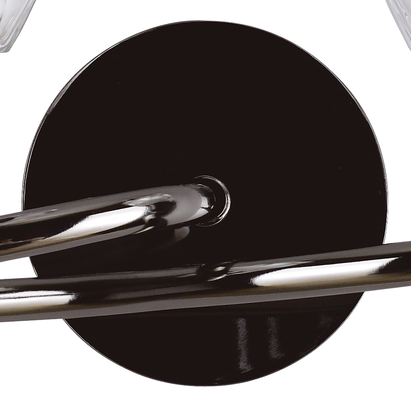 Amel Wall Lamp Switched 2 Light L1/SGU10, Black Chrome, CFL Lamps INCLUDED by Mantra