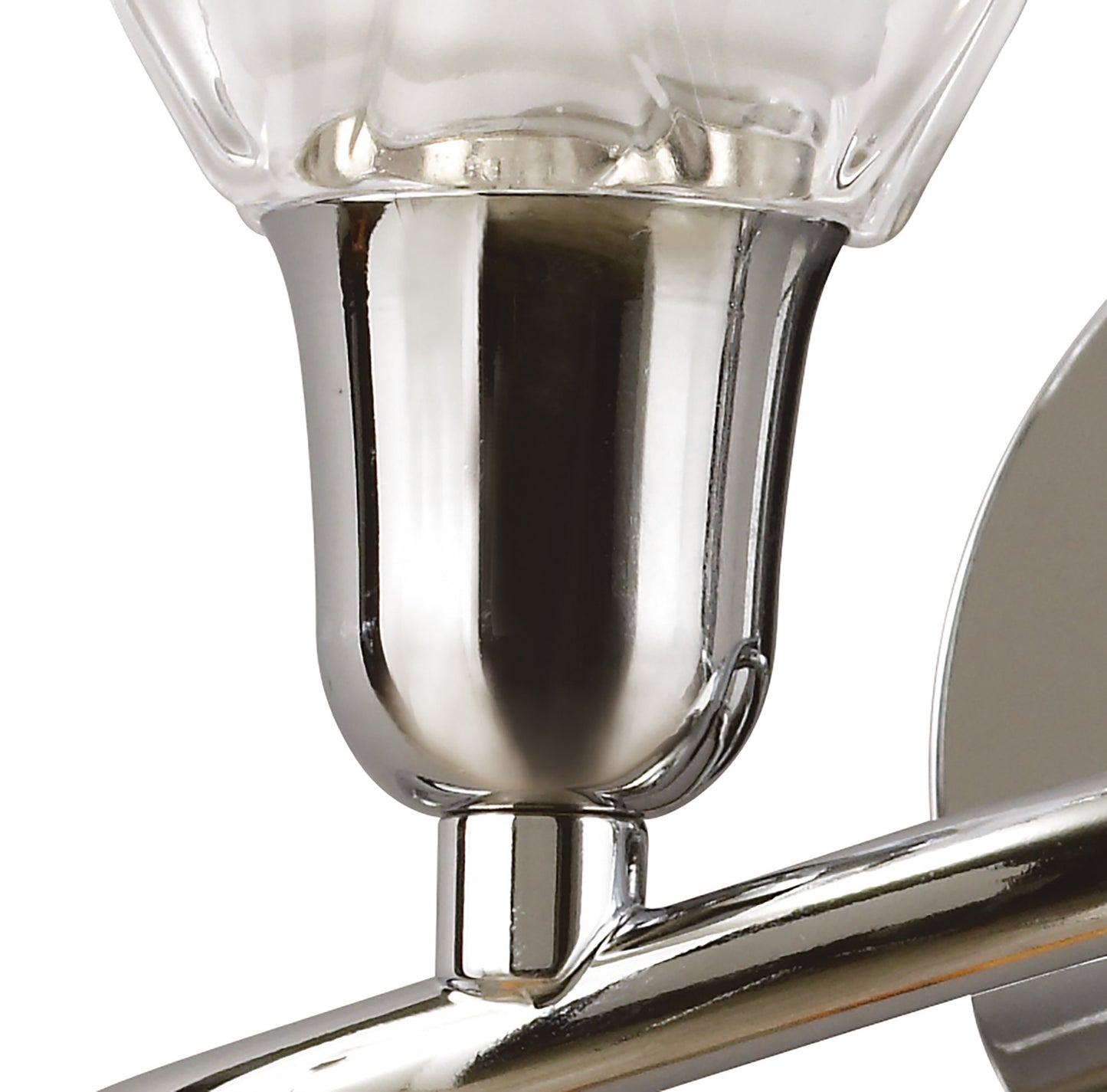 Amel Wall Lamp Switched 2 Light L1/SGU10, Polished Chrome, CFL Lamps INCLUDED by Mantra