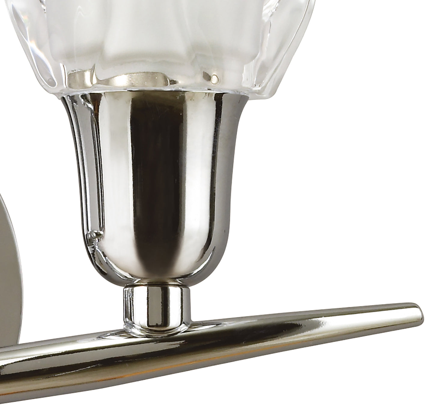 Amel Wall Lamp Switched 2 Light L1/SGU10, Polished Chrome, CFL Lamps INCLUDED by Mantra