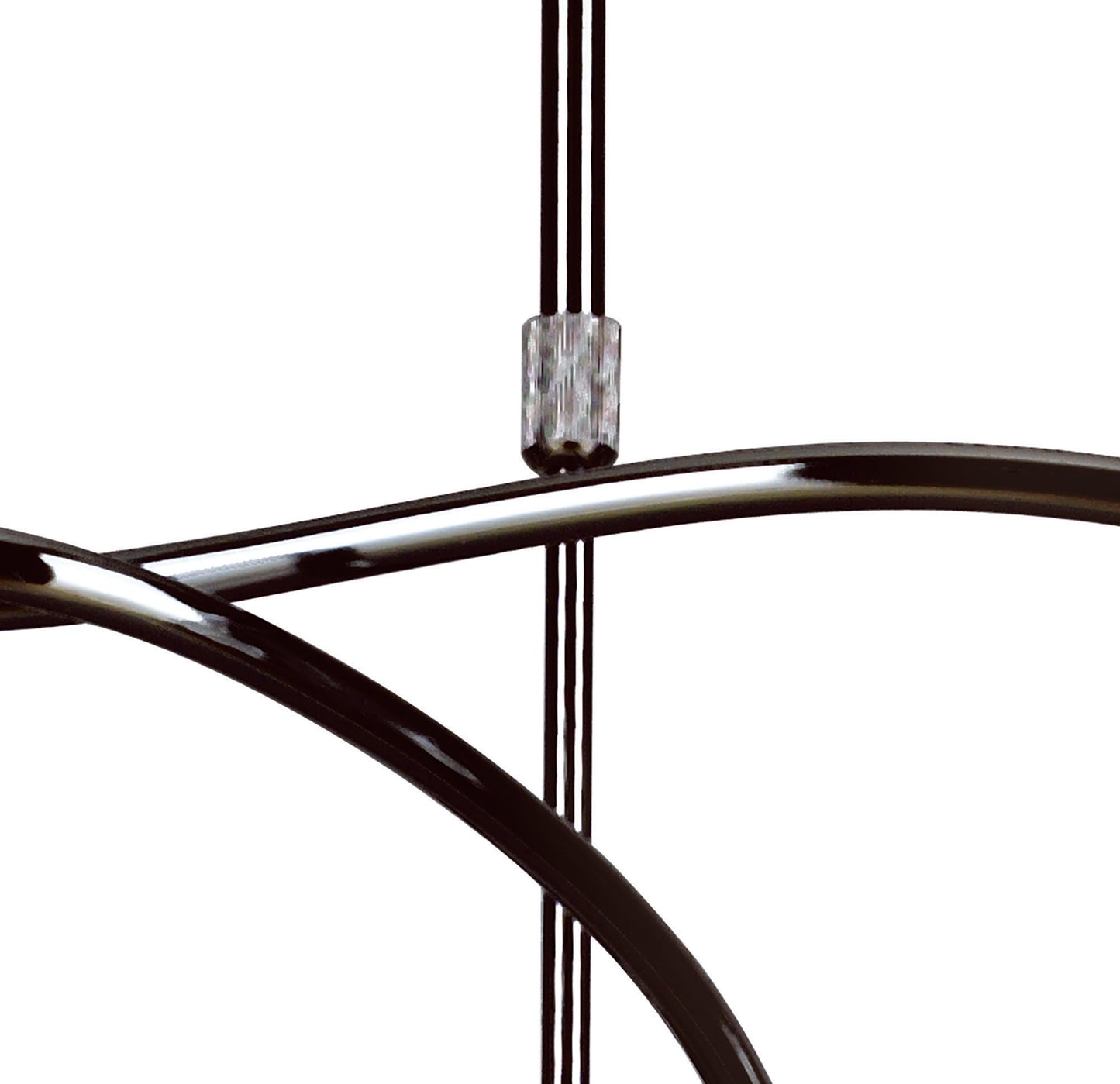Amel Telescopic 8 Light L1/SGU10, Black Chrome, CFL Lamps INCLUDED by Mantra