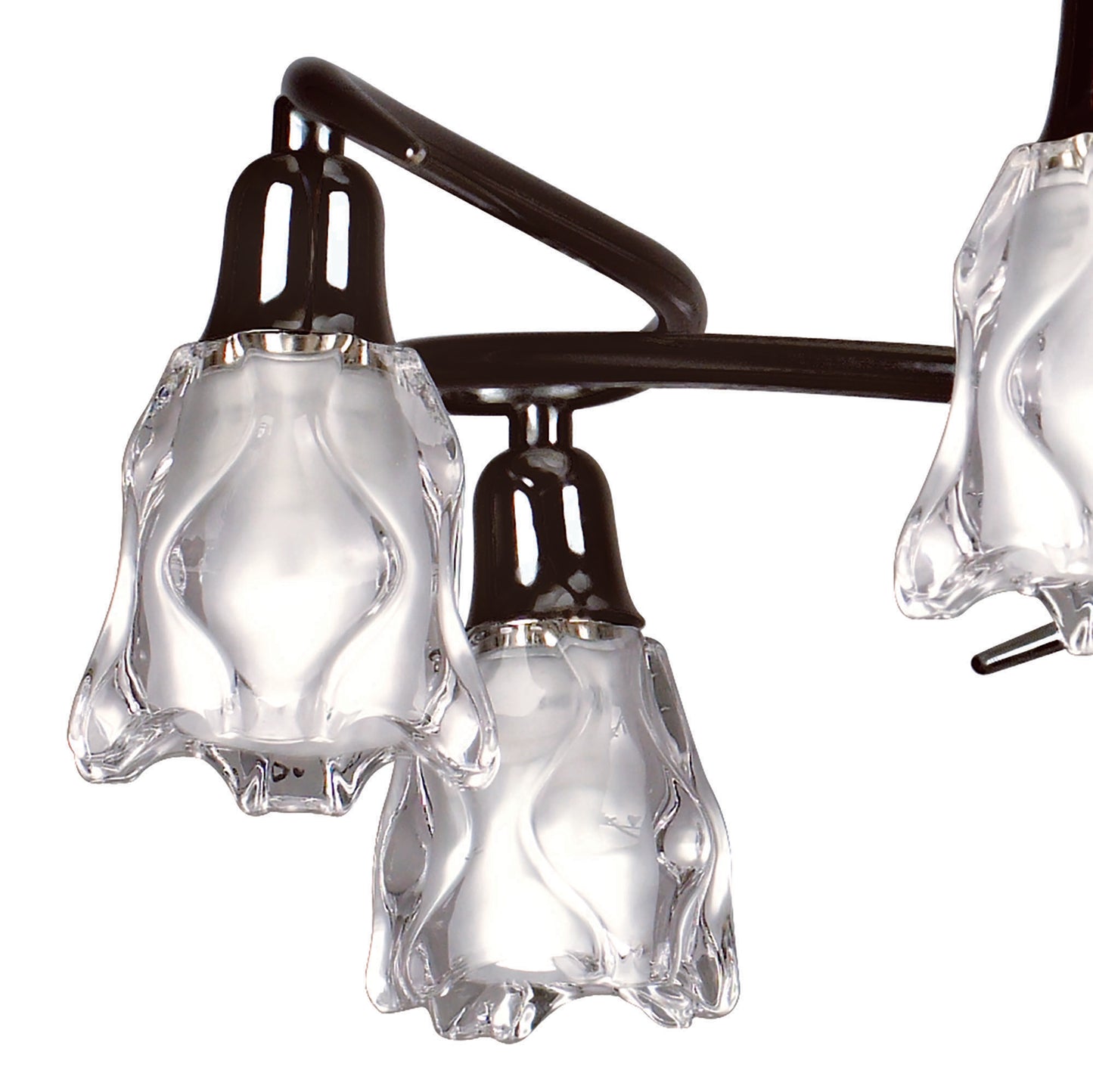 Amel Telescopic 8 Light L1/SGU10, Black Chrome, CFL Lamps INCLUDED by Mantra
