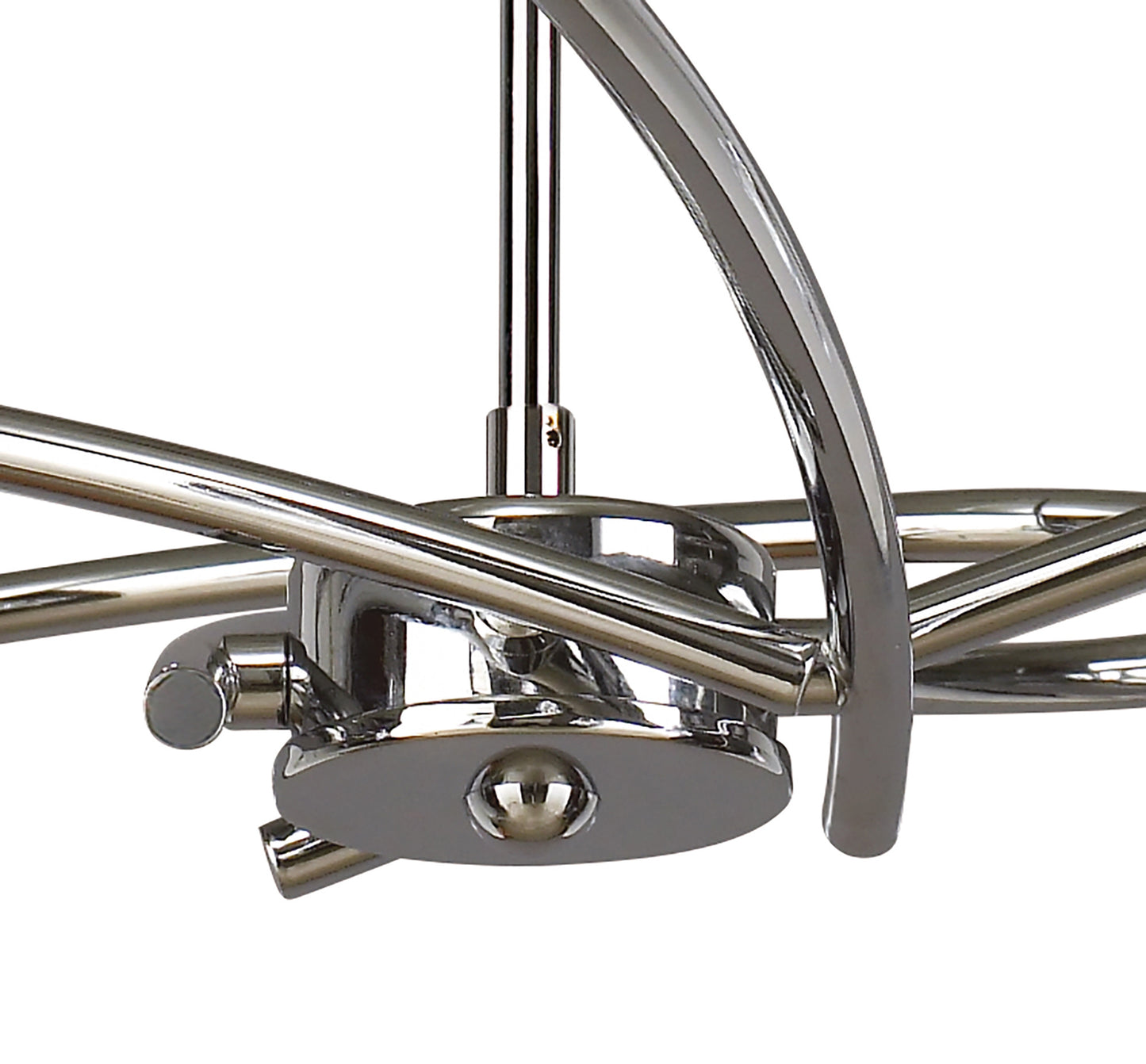 Amel Telescopic 8 Light L1/SGU10, Polished Chrome, CFL Lamps INCLUDED by Mantra