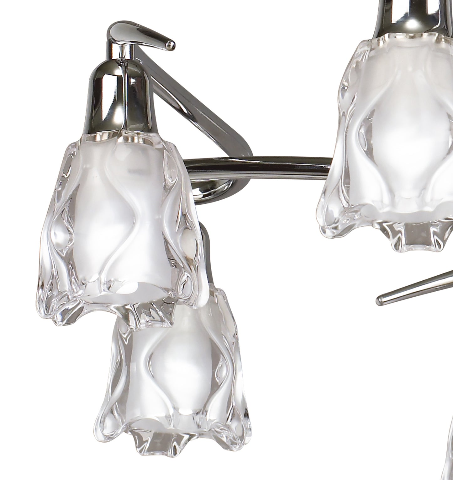 Amel Telescopic 8 Light L1/SGU10, Polished Chrome, CFL Lamps INCLUDED by Mantra