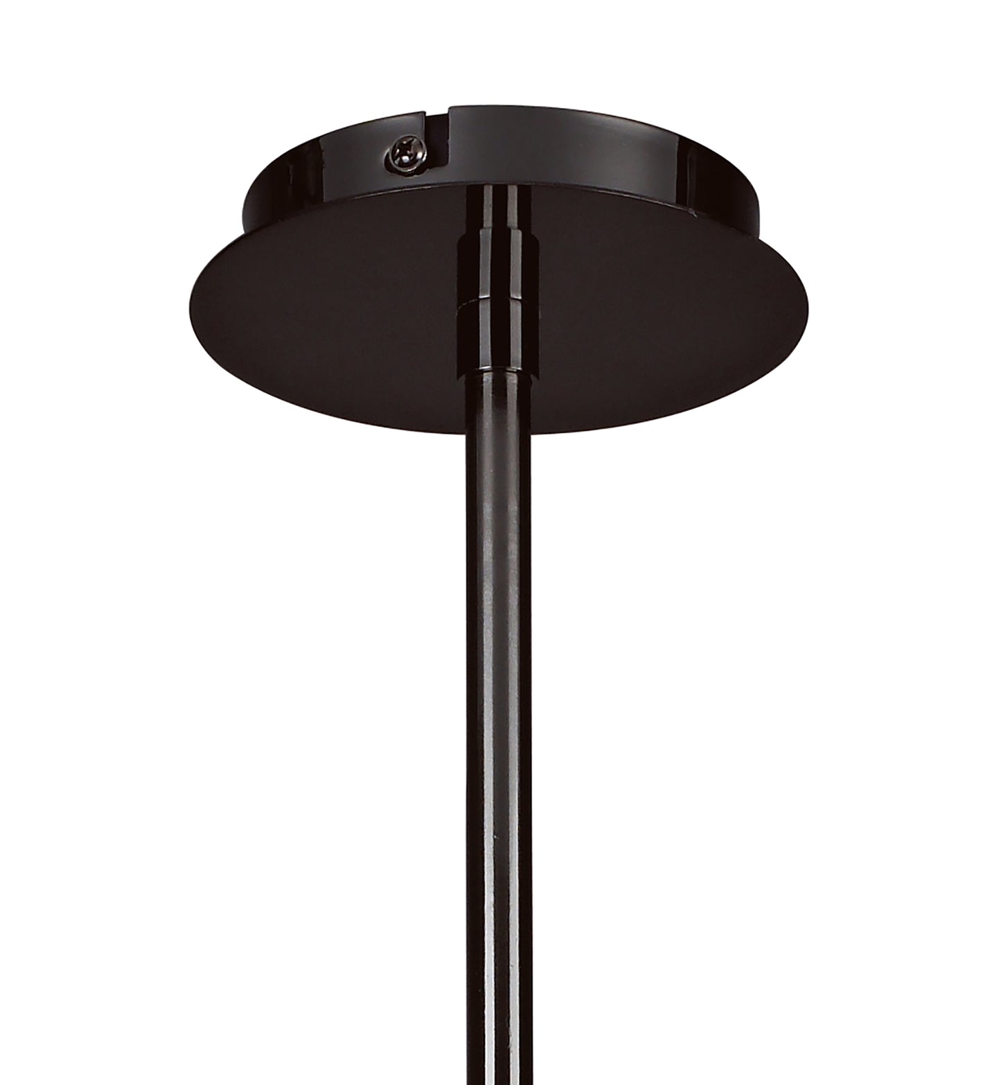 Amel Telescopic Convertible To Semi Flush 6 Light L1/SGU10, Black Chrome, CFL Lamps INCLUDED by Mantra