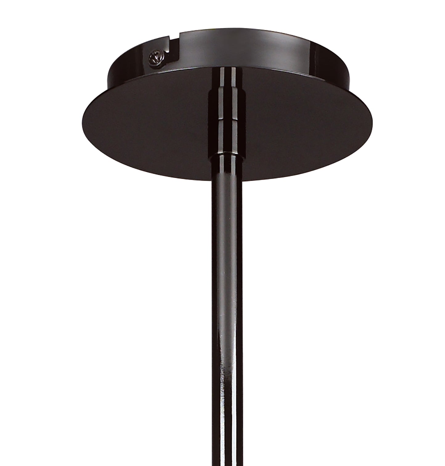 Amel Telescopic Convertible To Semi Flush 4 Light L1/SGU10, Black Chrome, CFL Lamps INCLUDED by Mantra