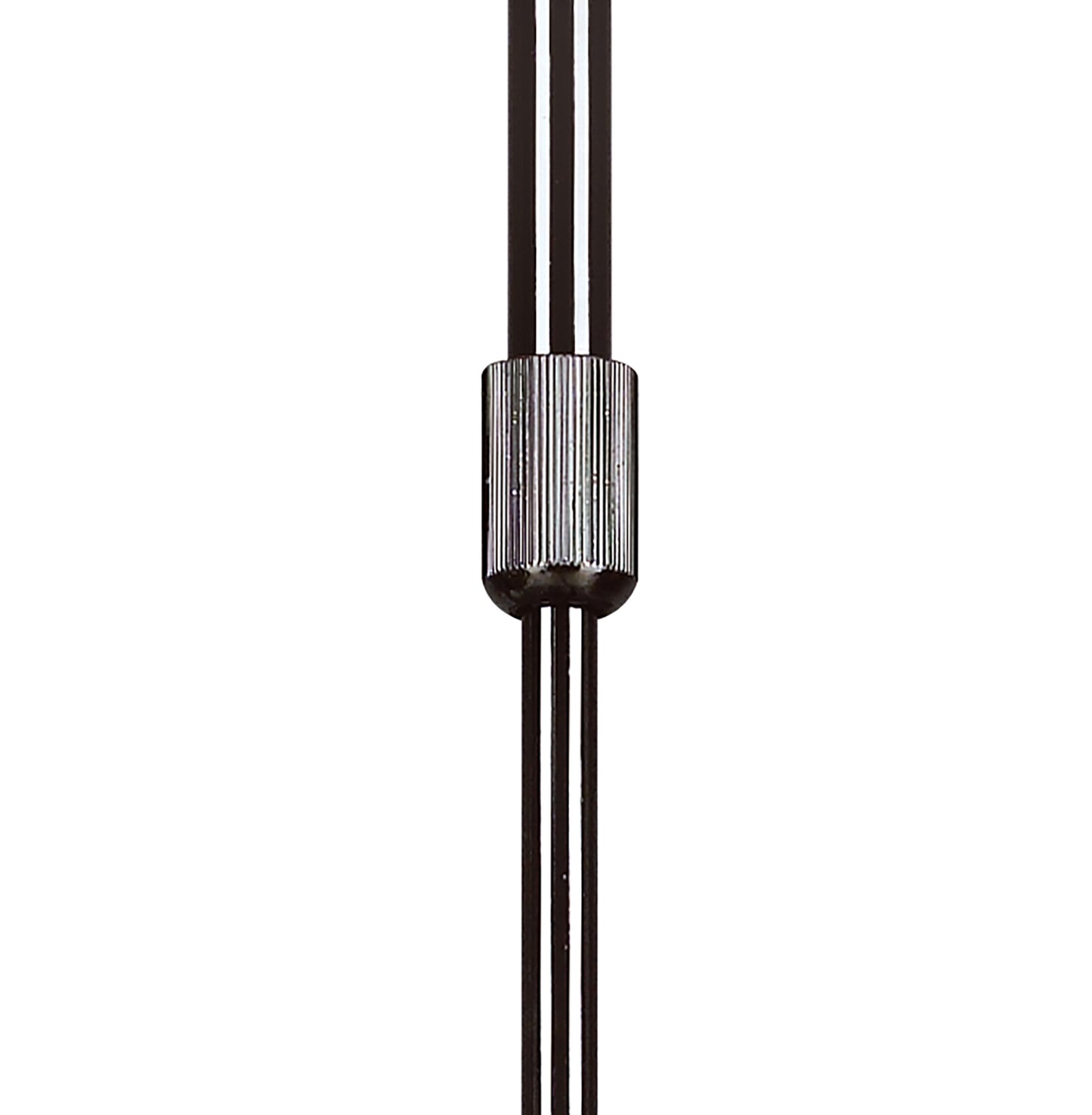 Amel Telescopic Convertible To Semi Flush 4 Light L1/SGU10, Black Chrome, CFL Lamps INCLUDED by Mantra