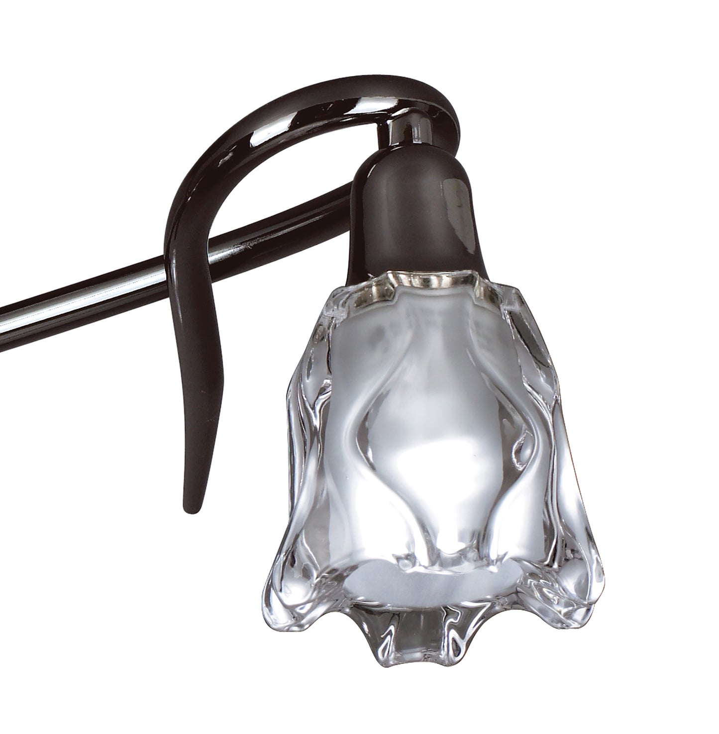 Amel Ceiling 3 Light L1/SGU10, Black Chrome, CFL Lamps INCLUDED by Mantra