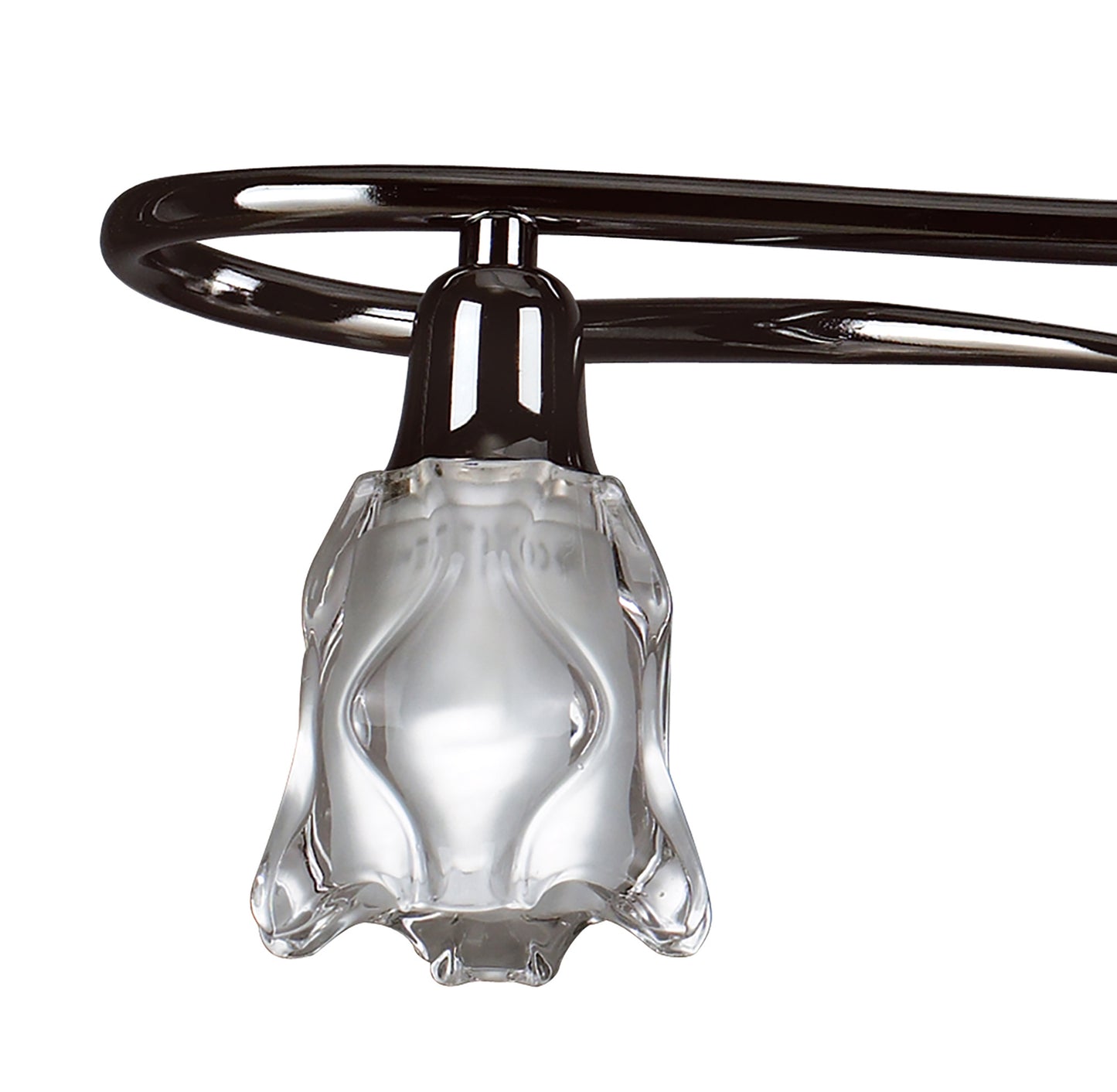 Amel Telescopic 4 Light L1, SGU10 Bar, Black Chrome, CFL Lamps INCLUDED by Mantra