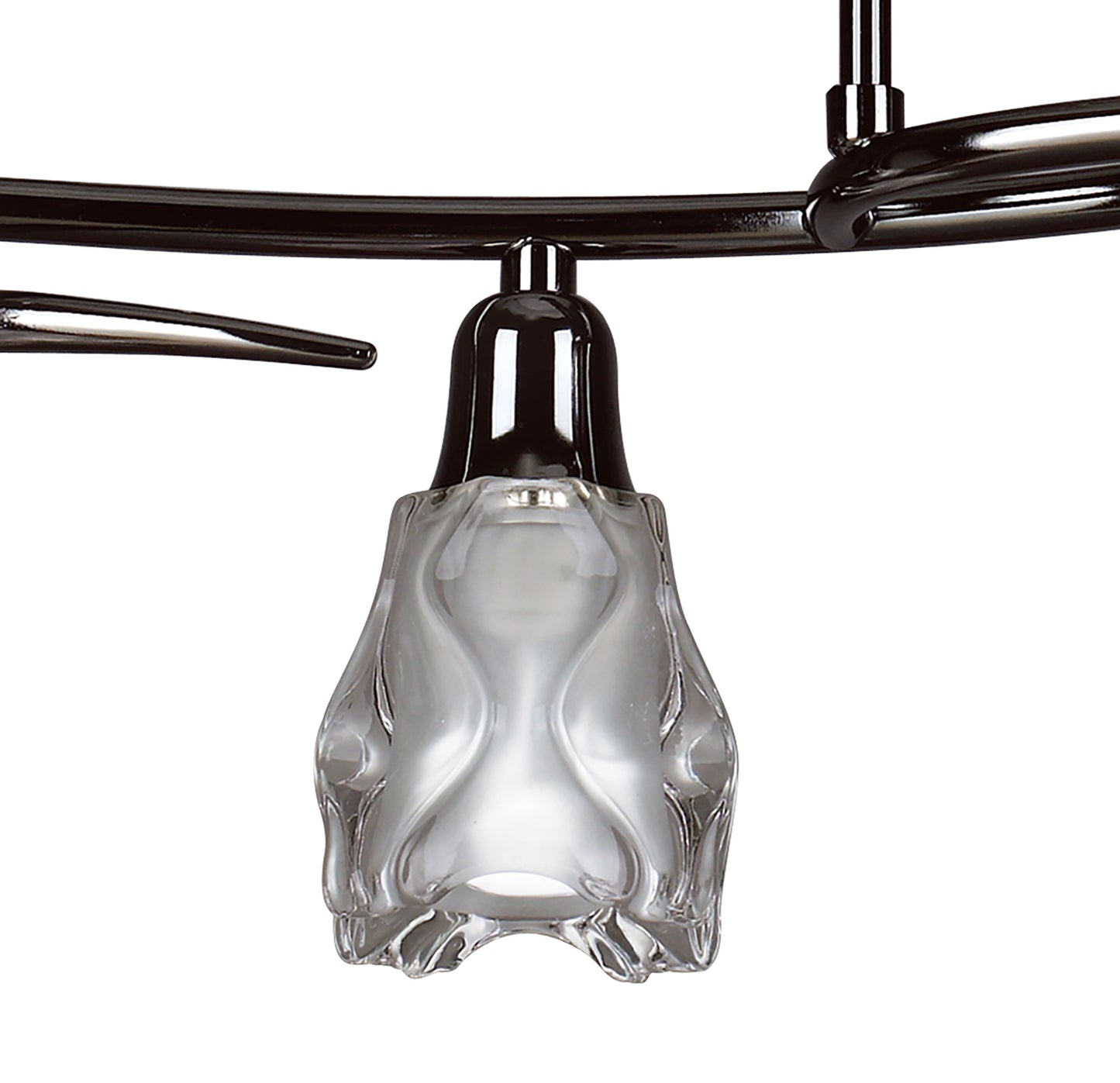 Amel Telescopic 4 Light L1, SGU10 Bar, Black Chrome, CFL Lamps INCLUDED by Mantra