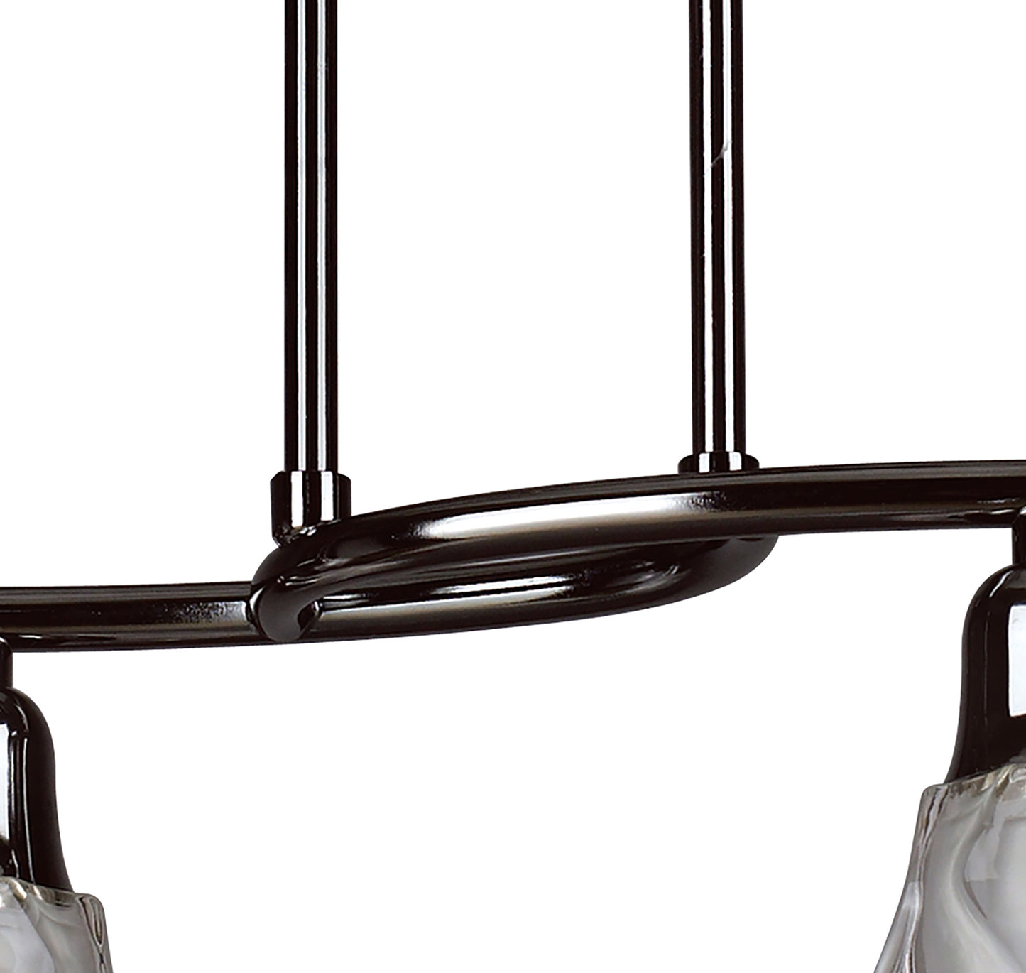 Amel Telescopic 4 Light L1, SGU10 Bar, Black Chrome, CFL Lamps INCLUDED by Mantra