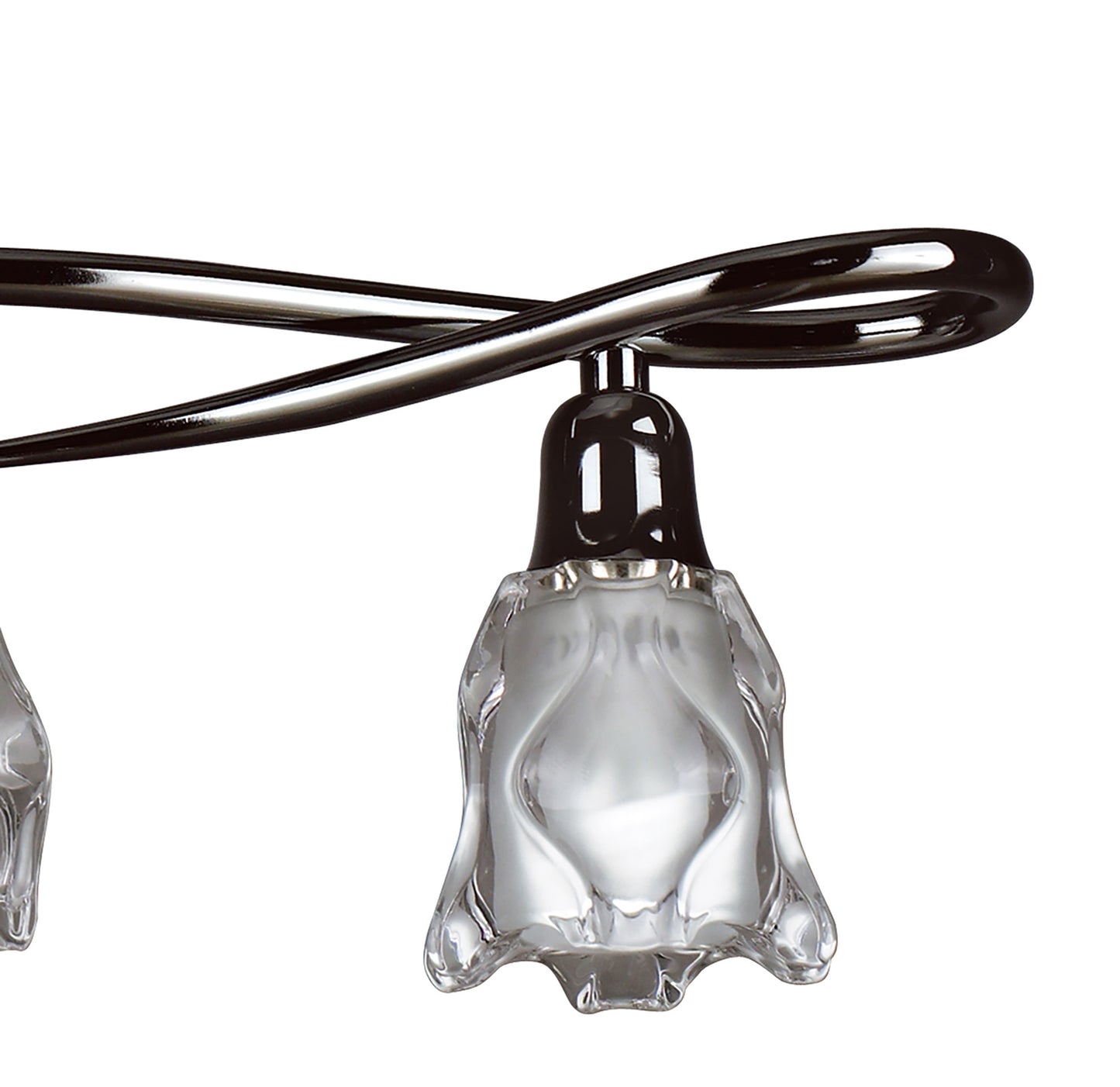 Amel Telescopic 4 Light L1, SGU10 Bar, Black Chrome, CFL Lamps INCLUDED by Mantra