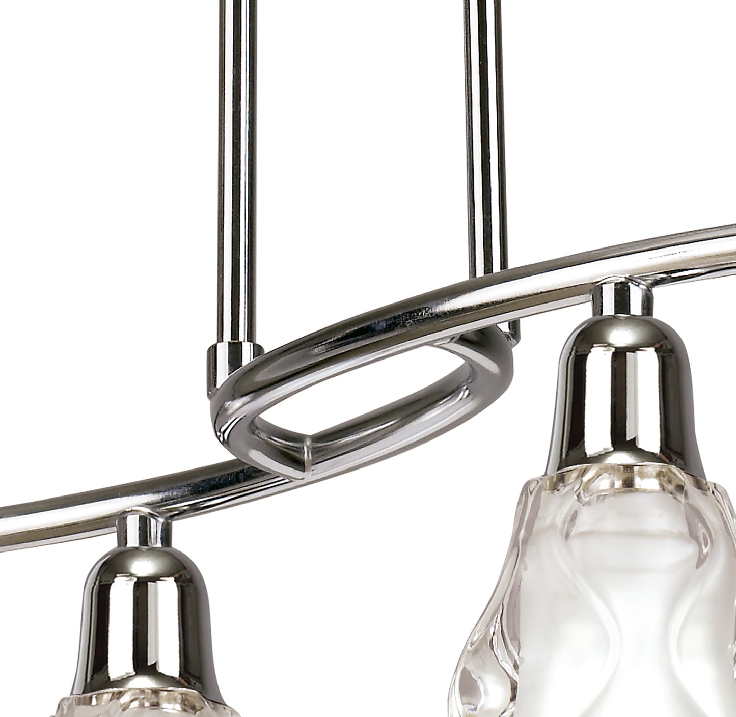 Amel Telescopic 4 Light L1, SGU10 Bar, Polished Chrome, CFL Lamps INCLUDED by Mantra