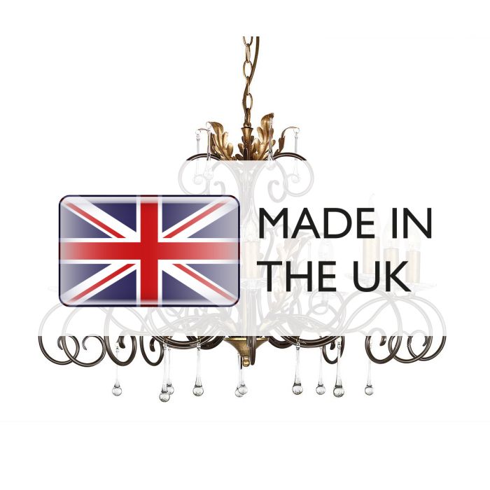 Amarilli 10 Light Chandelier - Bronze with Gold Patina