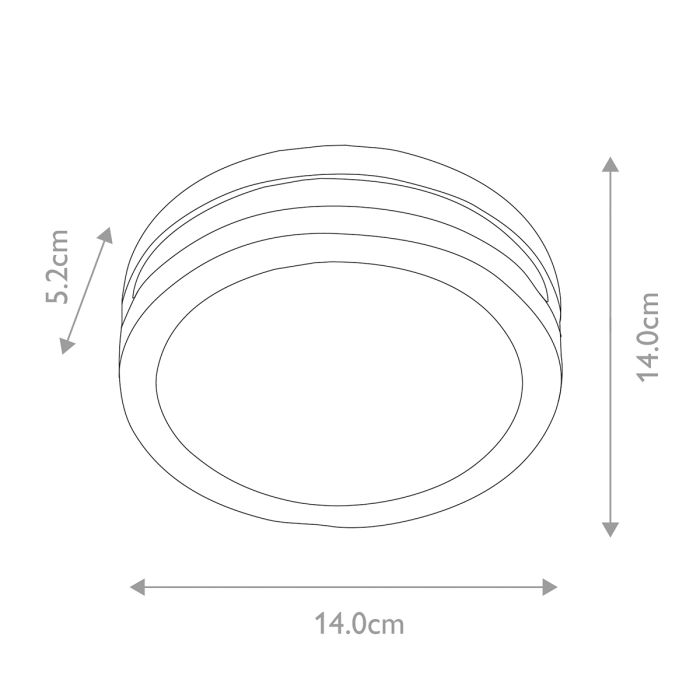 Ano 1 Light Wall / Ceiling Lantern - Graphite
