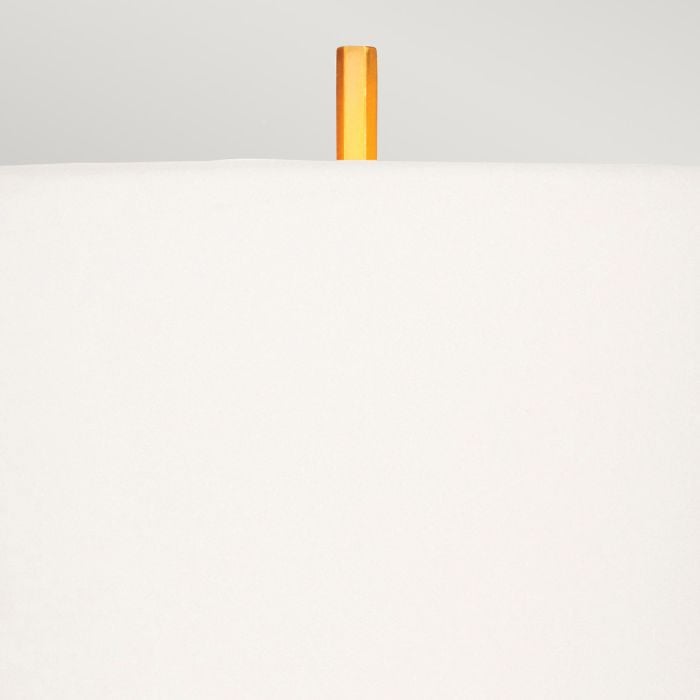 Apollo 1 Light Table Lamp with White Shade - Brushed Brass