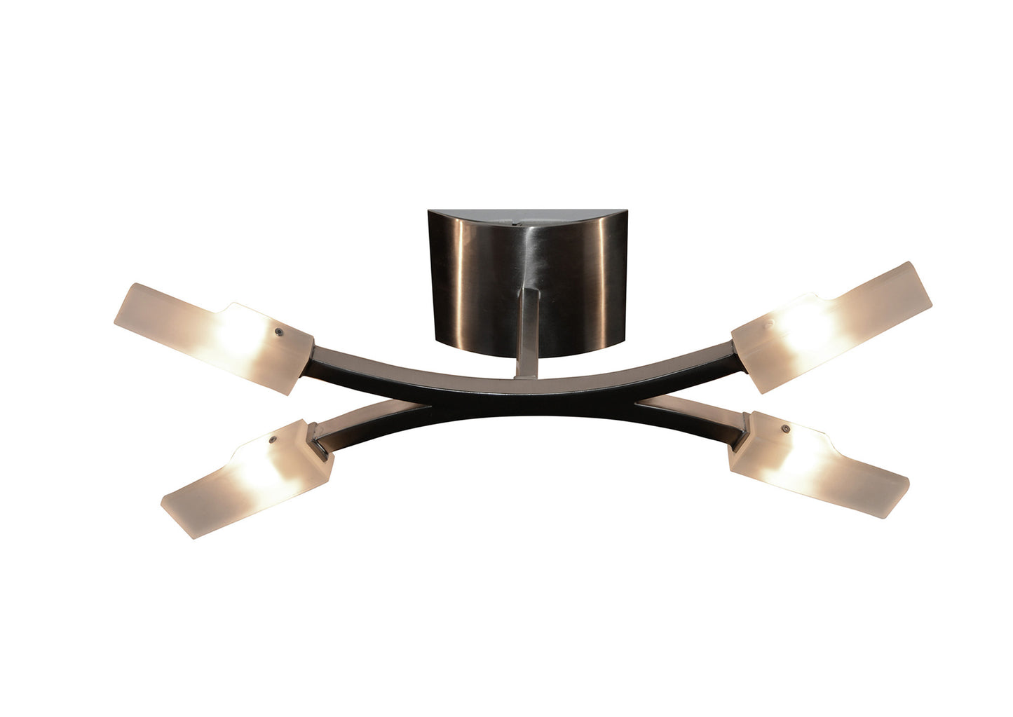 (0037 004) Arco Ceiling 4 Light G9, Satin Nickel by Mantra