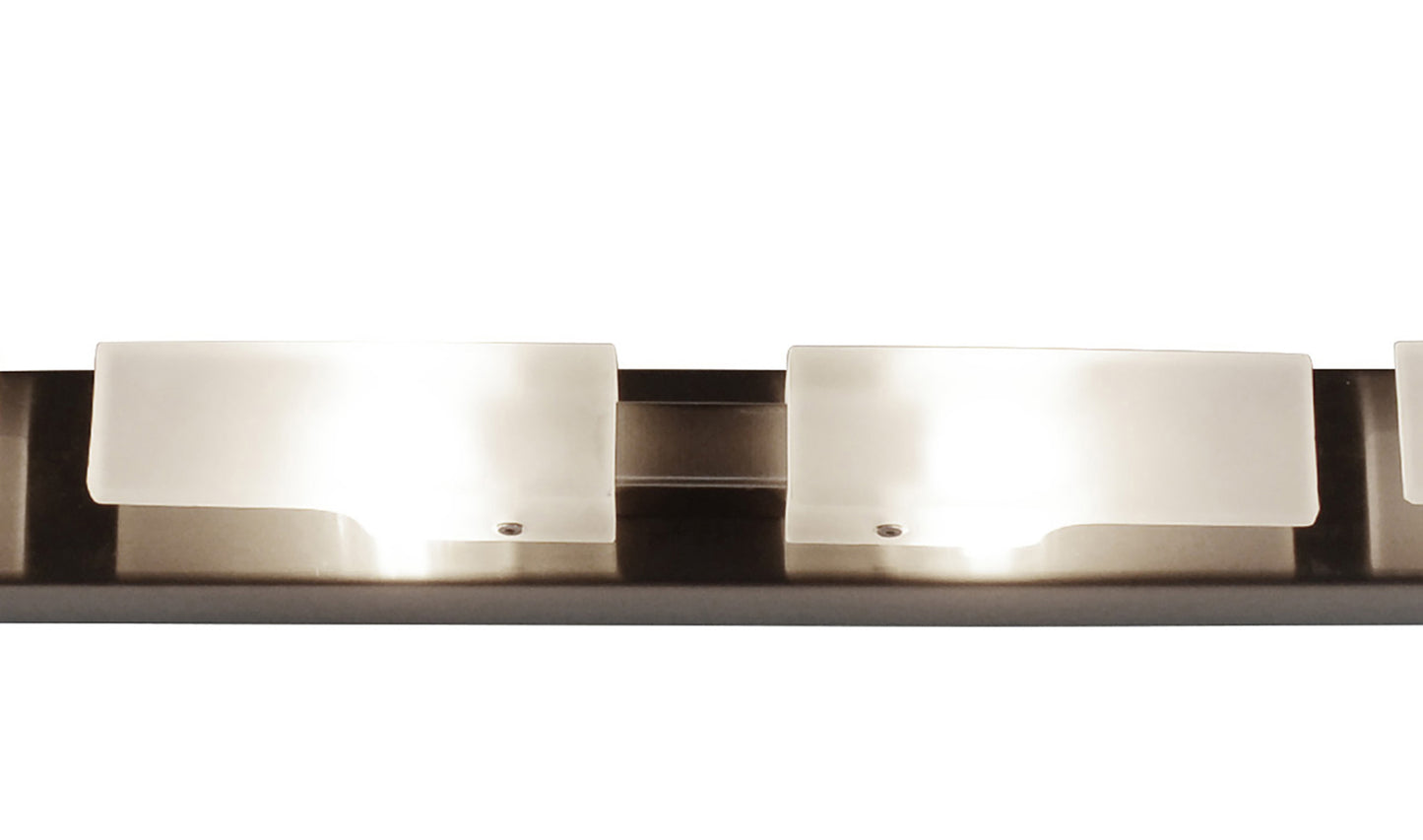 (0037 008) Arco Linear Ceiling 6 Light G9, Satin Nickel by Mantra