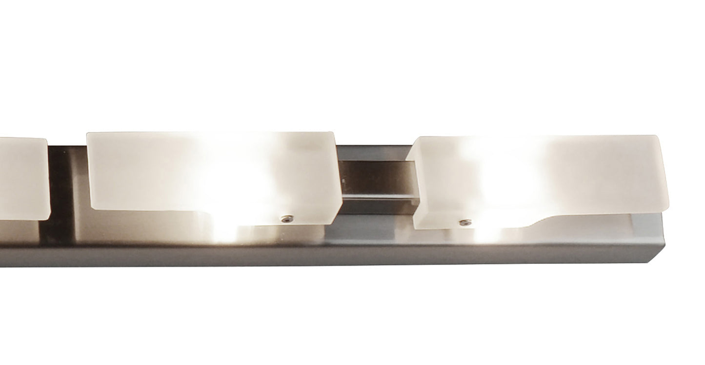 (0037 008) Arco Linear Ceiling 6 Light G9, Satin Nickel by Mantra