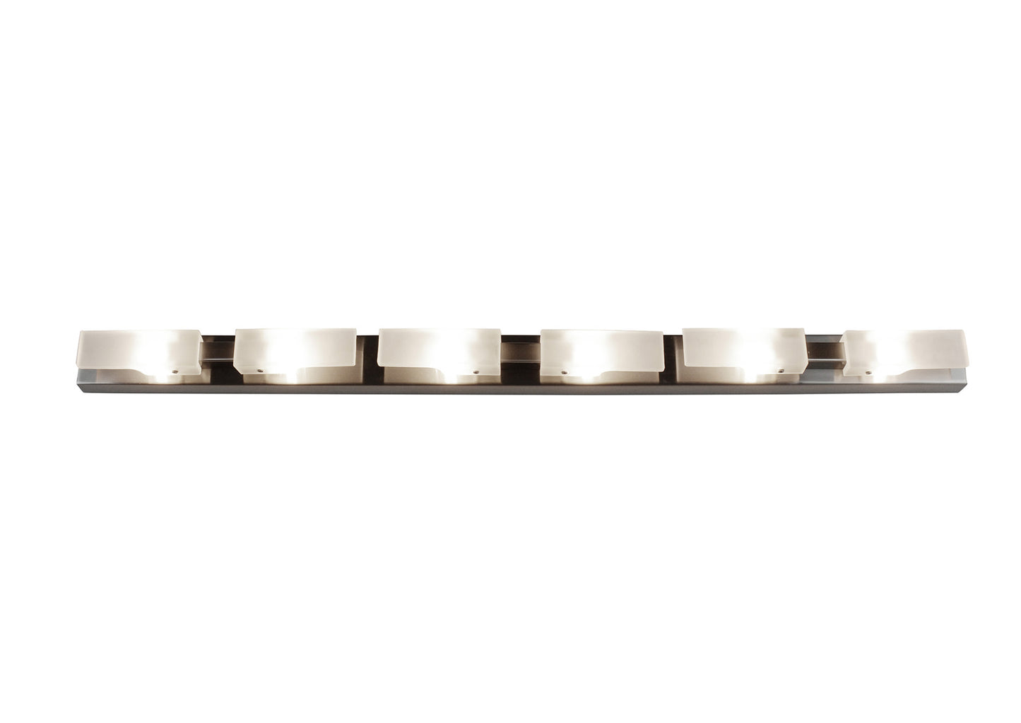 (0037 008) Arco Linear Ceiling 6 Light G9, Satin Nickel by Mantra