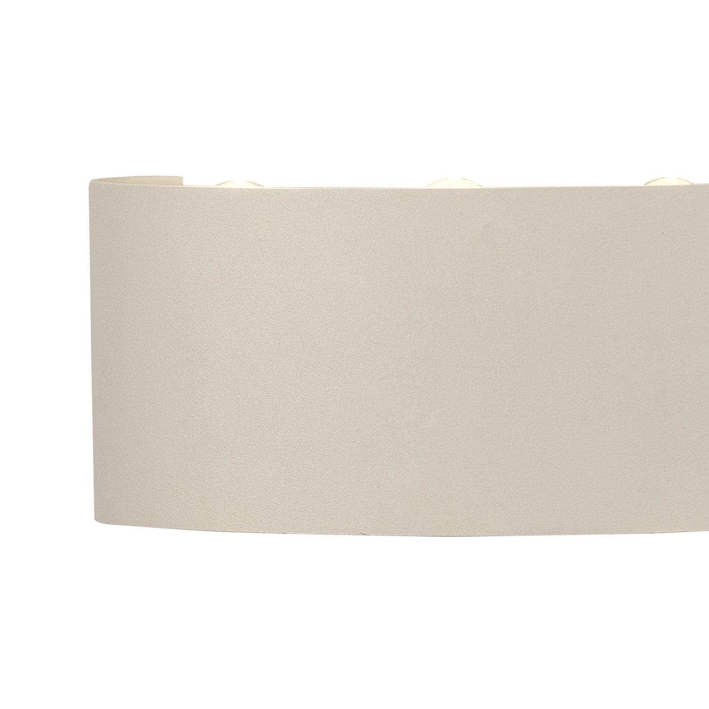 Arcs Wall Lamp, 6W LED, 3000K, 450lm, IP54, Sand White, 3yrs Warranty by Mantra