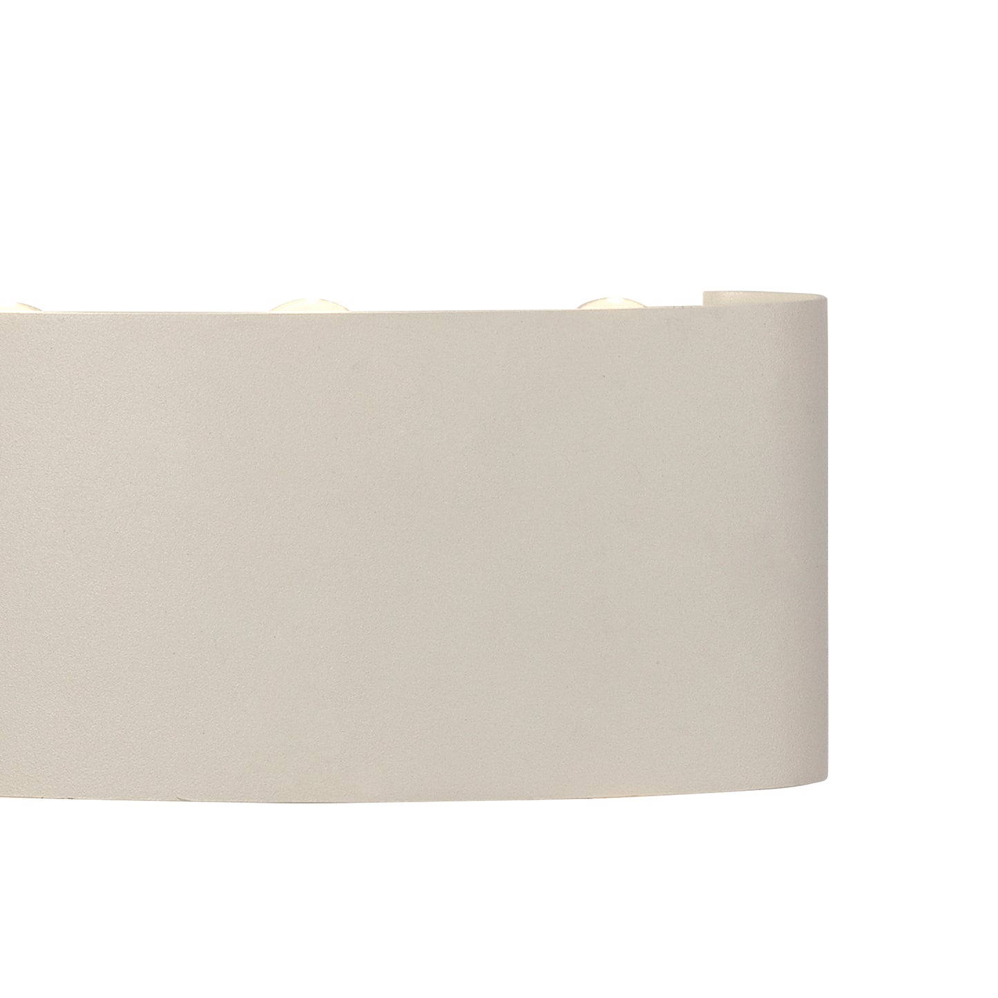 Arcs Wall Lamp, 6W LED, 3000K, 450lm, IP54, Sand White, 3yrs Warranty by Mantra