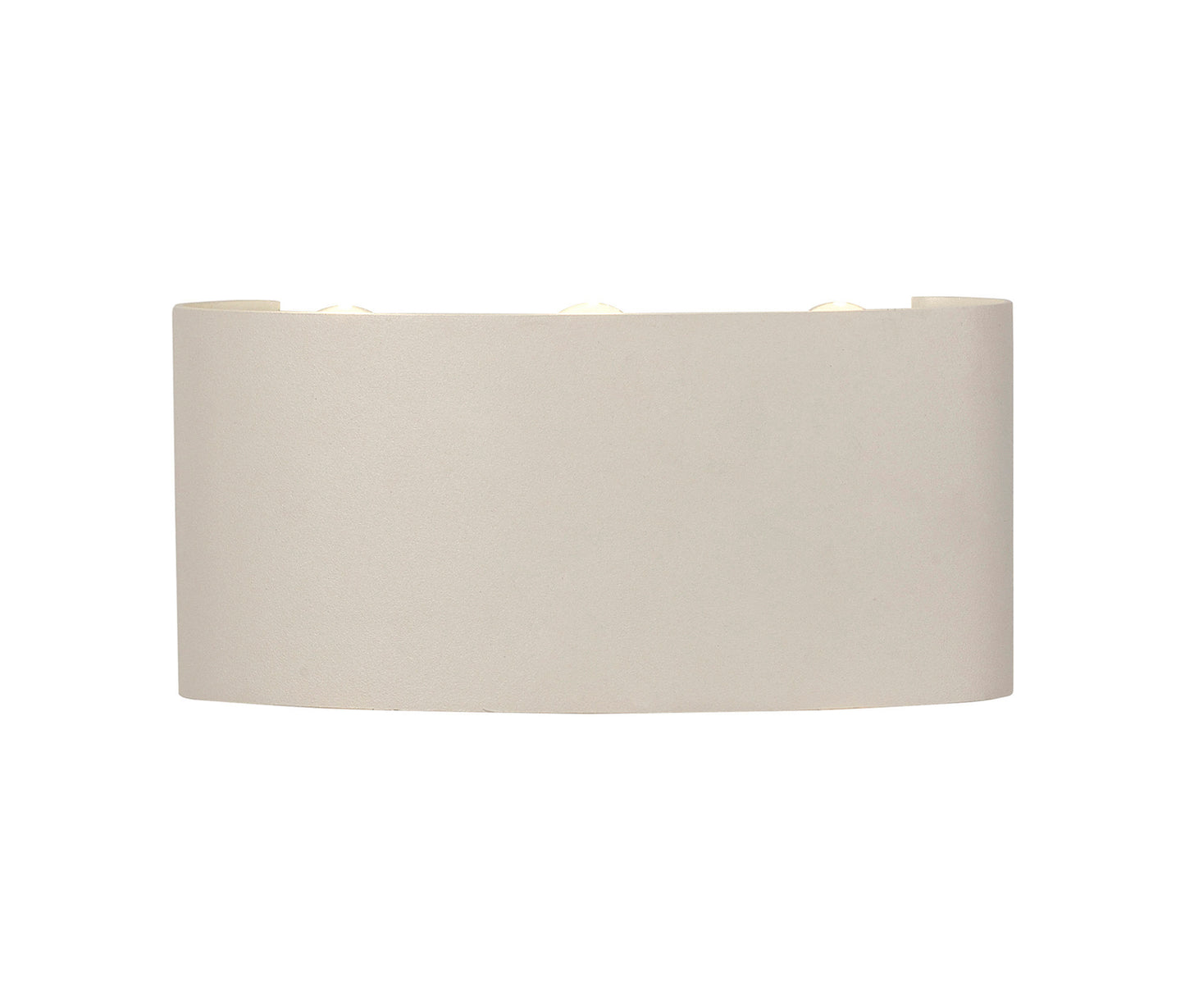 Arcs Wall Lamp, 6W LED, 3000K, 450lm, IP54, Sand White, 3yrs Warranty by Mantra