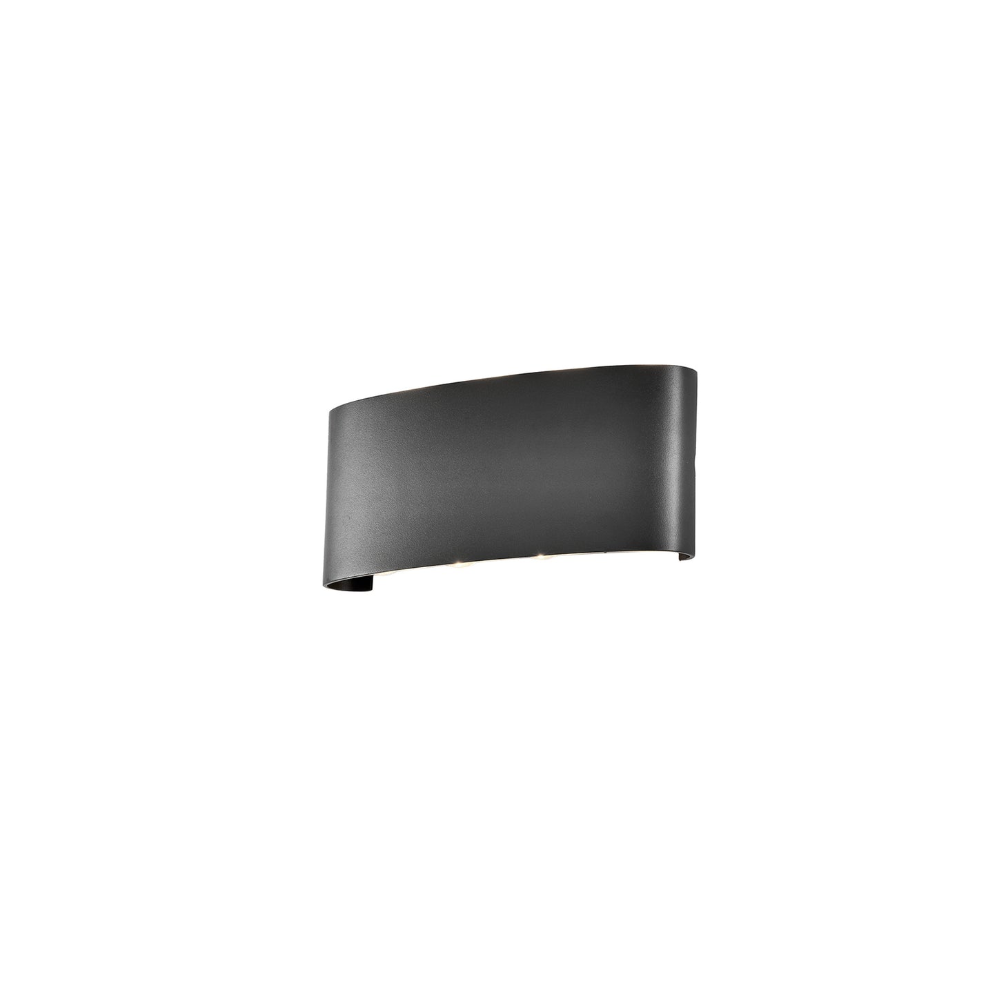 Arcs Wall Lamp, 8W LED, 3000K, 830lm, IP54, Anthracite, 3yrs Warranty by Mantra